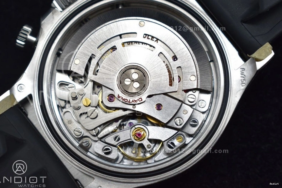 Strap 1:1 904L Dial Clean V2 Silver Edition on Case SA4130 Rubber Best Black Daytona SS 116519 0427